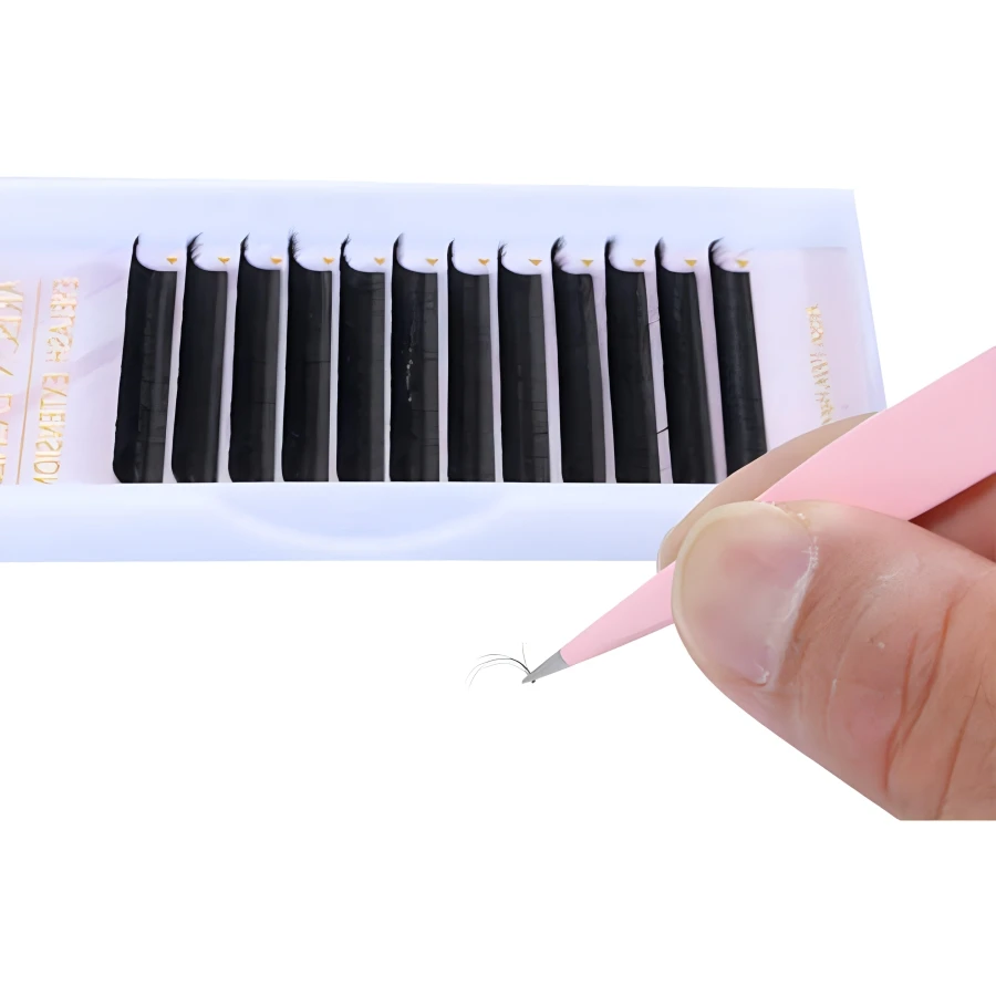 Roestvrijstalen wenkbrauwclip Wenkbrauw trimmen en plukken Precisiepincet Schuine 96-clip Valse wimpers Schoonheidstoolset