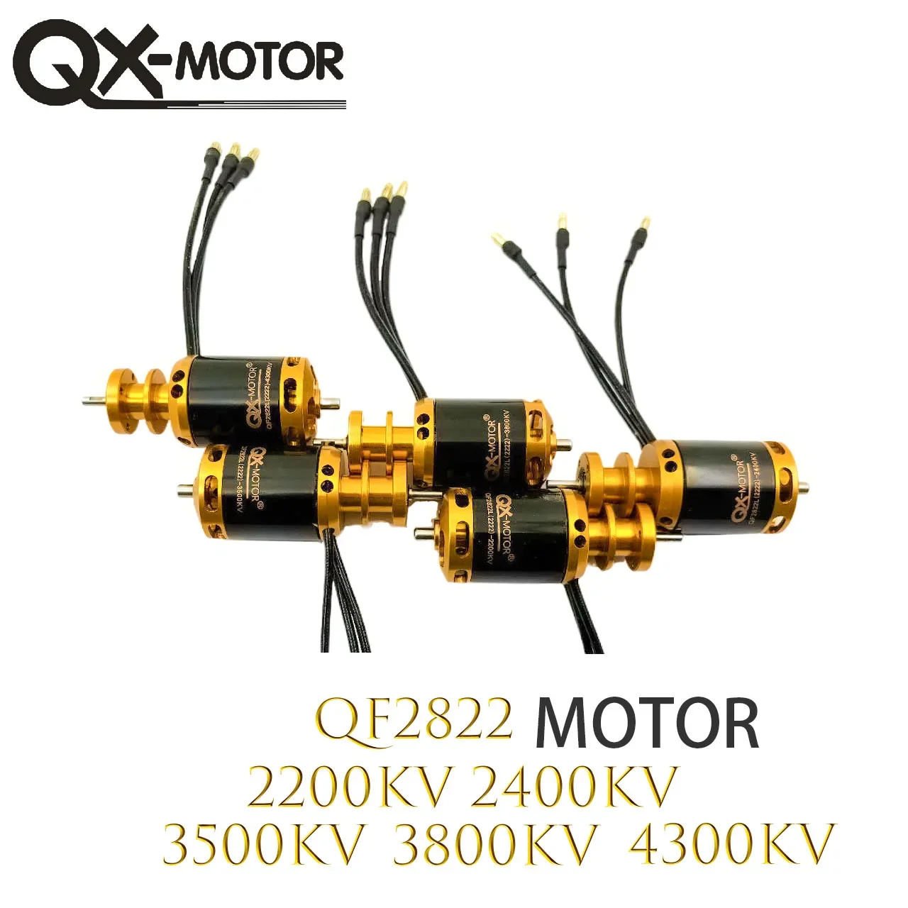 QX-MOTOR 64mm 12 Blades EDF Ducted Fan QF2822 2200KV 2400KV 3500KV 3800KV 4300KV Brushless Motor  With 60A 80A  6s ESC