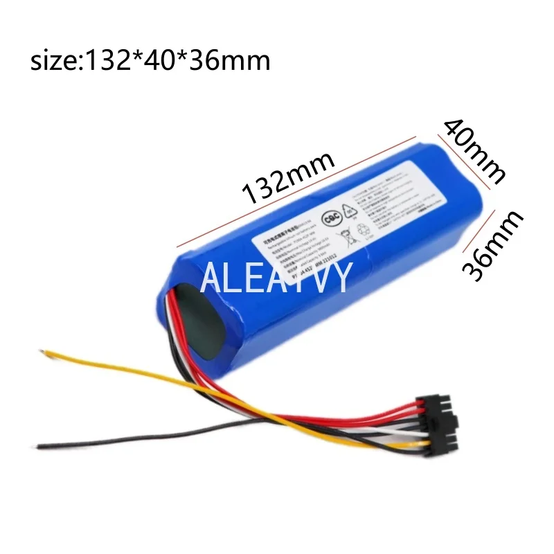 14.4V 6500mAh Rechargeable INR18650 Battery MH1-4S2P-300S Compatible For Cecotec Conga 5090 5490 6090 Robotic Vacuums