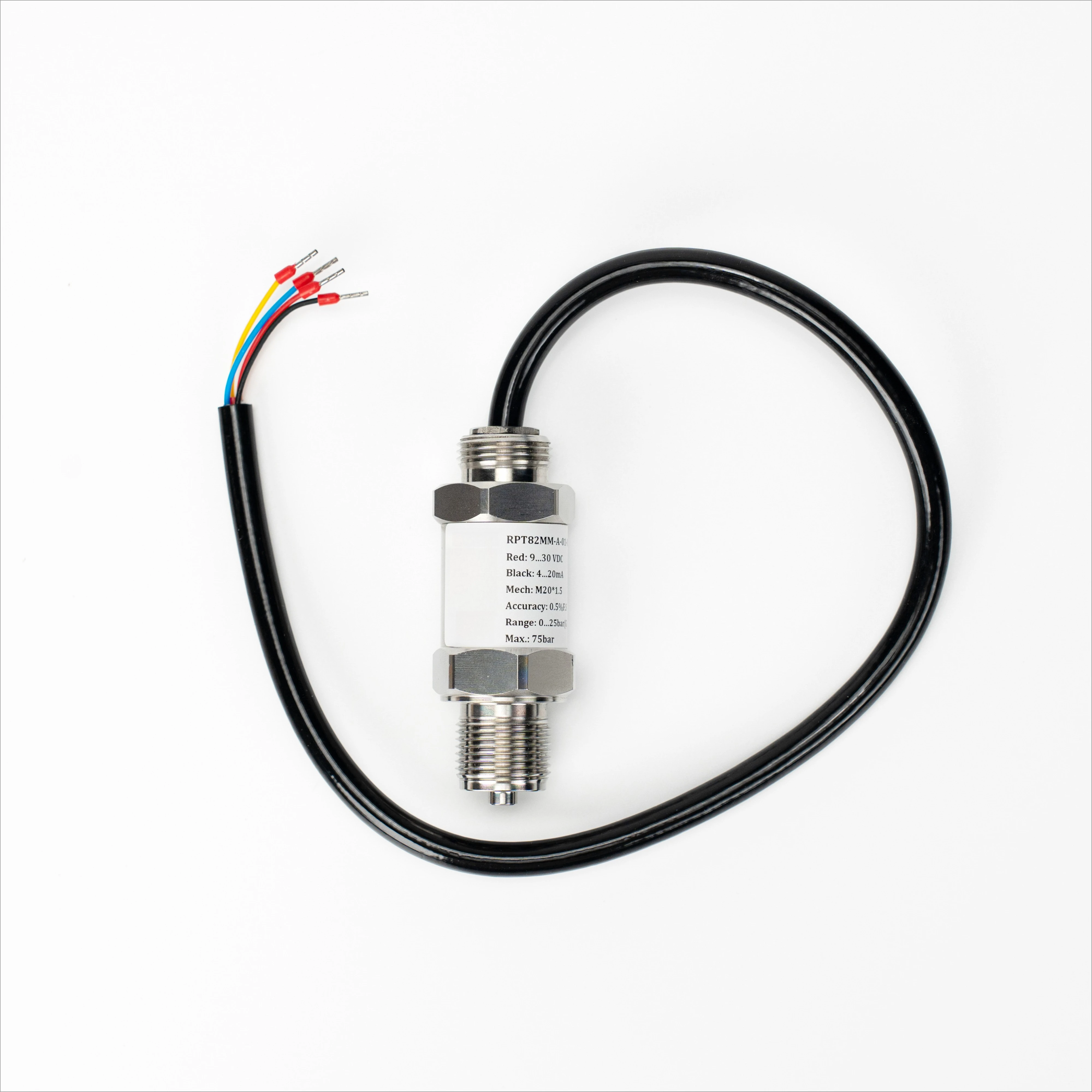 Industrial Glass Micro-melting Sensor High Precision Vacuum Pressure Sensor 4-20mA Pump Pressure Transmitter