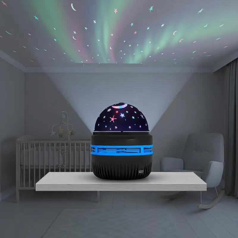LED Starry Sky Lights Bedroom NightLights 5V USB Decoration Atmosphere Projector Lamp 360° Rotating For Weddings Christmas