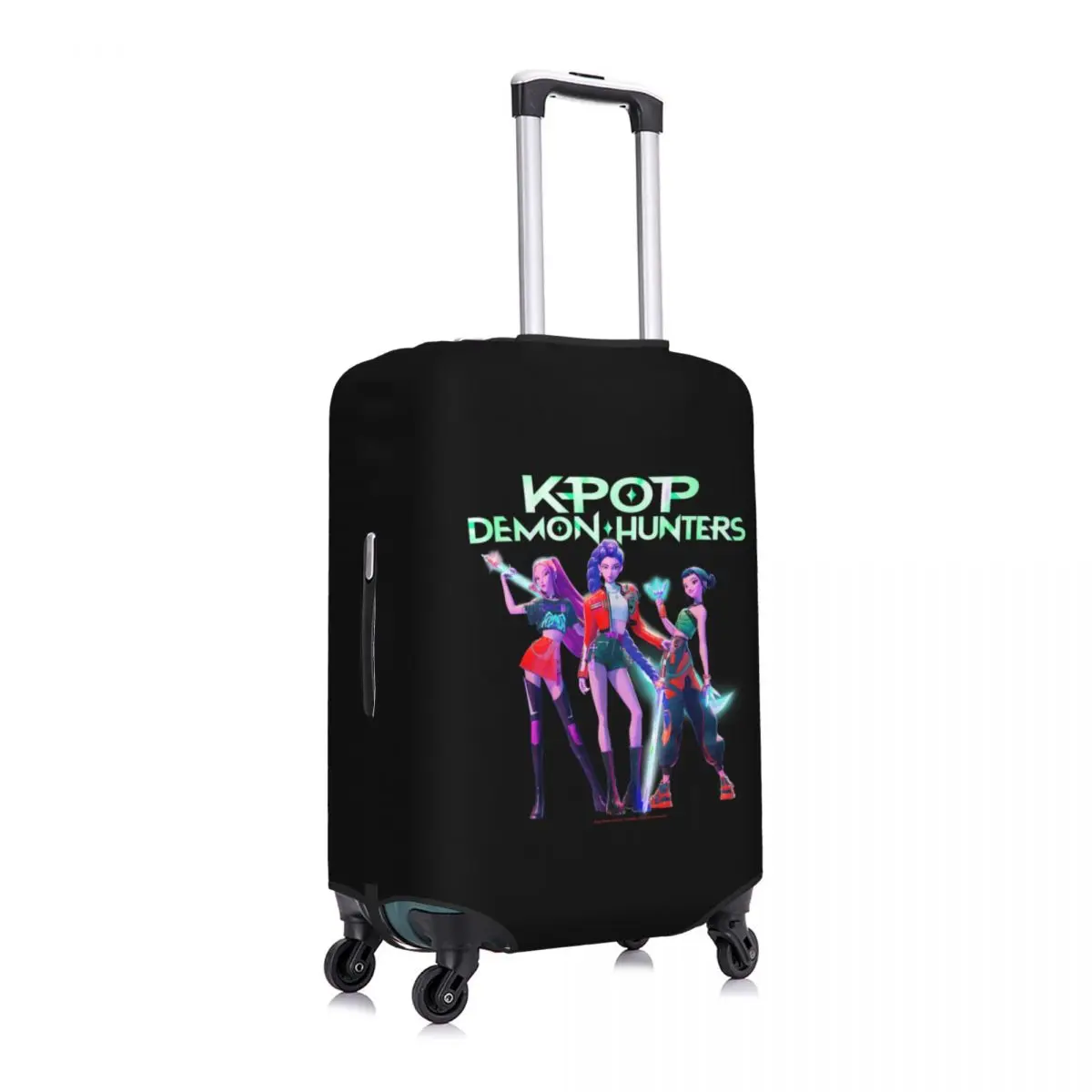 مخصص الساخن الكرتون KPop شيطان الصيادين غطاء الأمتعة مرونة حقيبة سفر أغطية حماية يناسب 18-32 بوصة