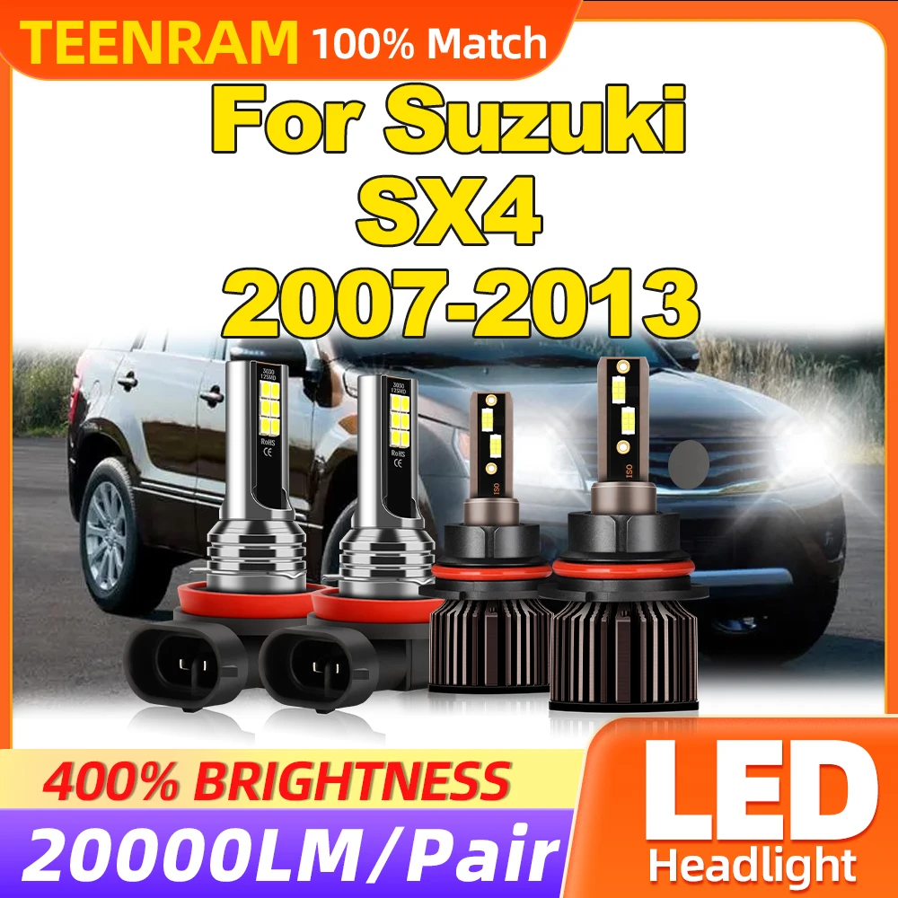 

240W 40000LM LED Headlight Canbus 6000K White Fog Lights Bulbs 12V 24V For Suzuki SX4 2007 2008 2009 2010 2011 2012 2013