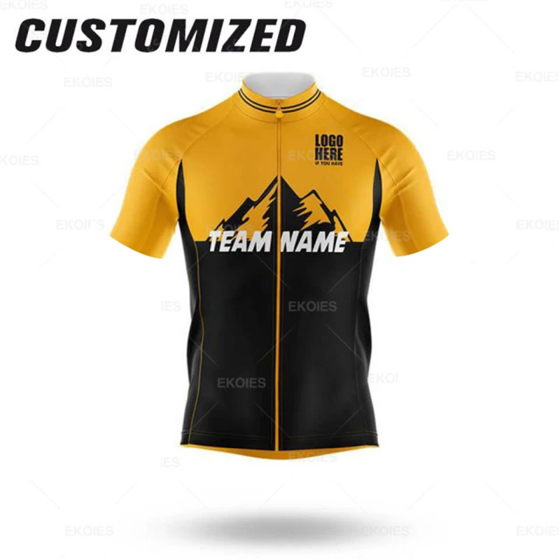 2022 Professional Custom Team Name Short Sleeve Unisex Summer Cycling Jerseys Ropa Ciclismo MTB Uniform Design Road Bike Jerseys