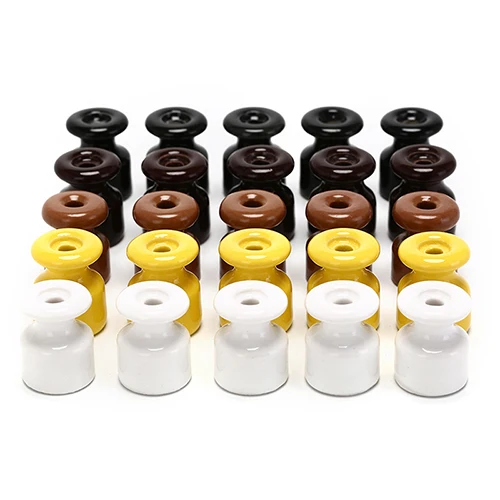 5Pcs/lot Porcelain Insulator for Wall Wiring Ceramic Insulators