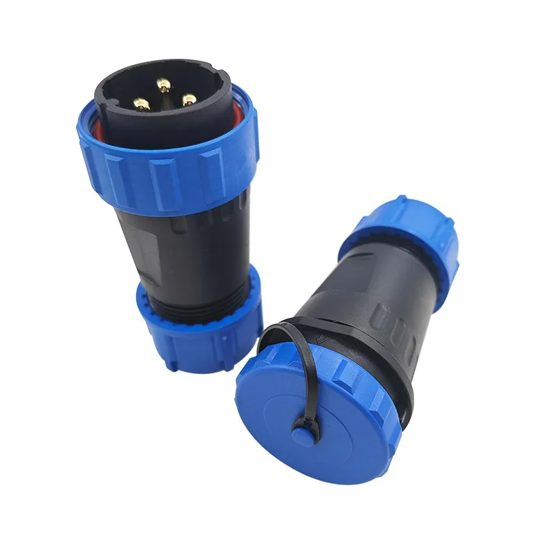 SP28 Waterproof Docking Connector Set - IP68 Various Pin Sizes 2/3/4/5/6/7/8/9/10/12/14/16/19/22/24/26Pin Tin lead welding pins