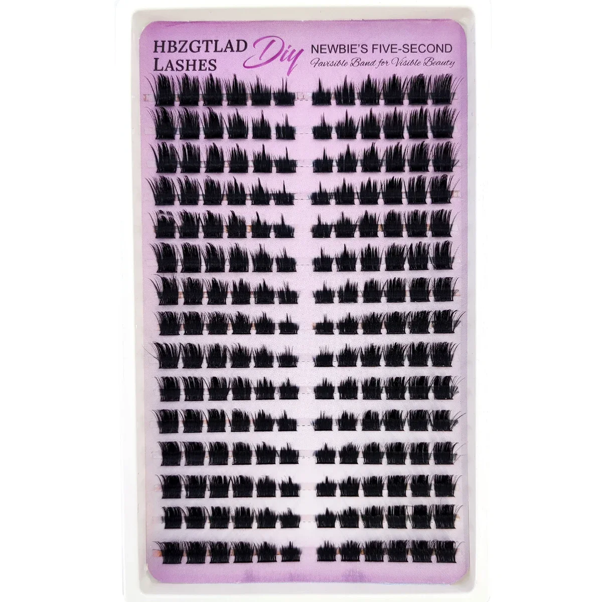 AMSDCN 15 Row Fairy Eyelash Cluster Manga Eyelash Cluster Transparent Spike Anime Eyelash Extension Makeup Tool Personal Manga