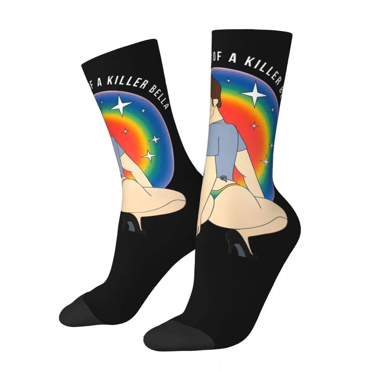 

Hiphop Men Women This Is The Ass Of A Killer Bella Funny LGBTQ Support Pride Socks Robert Pattinson Breathable Middle Tube Socks