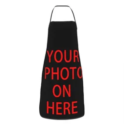 Family Pets Custom DIY Logo Funny Apron Customized Photo Print Adult Unisex Kitchen Chef Bib Tablier Cuisine Cooking Baking