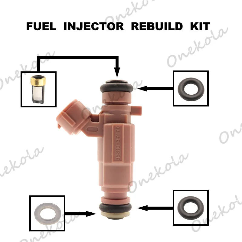 Injector O-ring Seal Filter Injector Repair Kit For Hyundai Kia 35310-37170