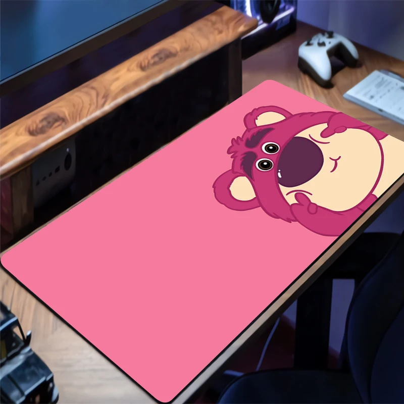 

Коврик для мыши Strawberry Bear L-lotso, новый большой коврик для мыши, коврики для мыши, игровой офисный ковер для ноутбука, мягкий нескользящий коврик для мыши для настольного ПК, аниме