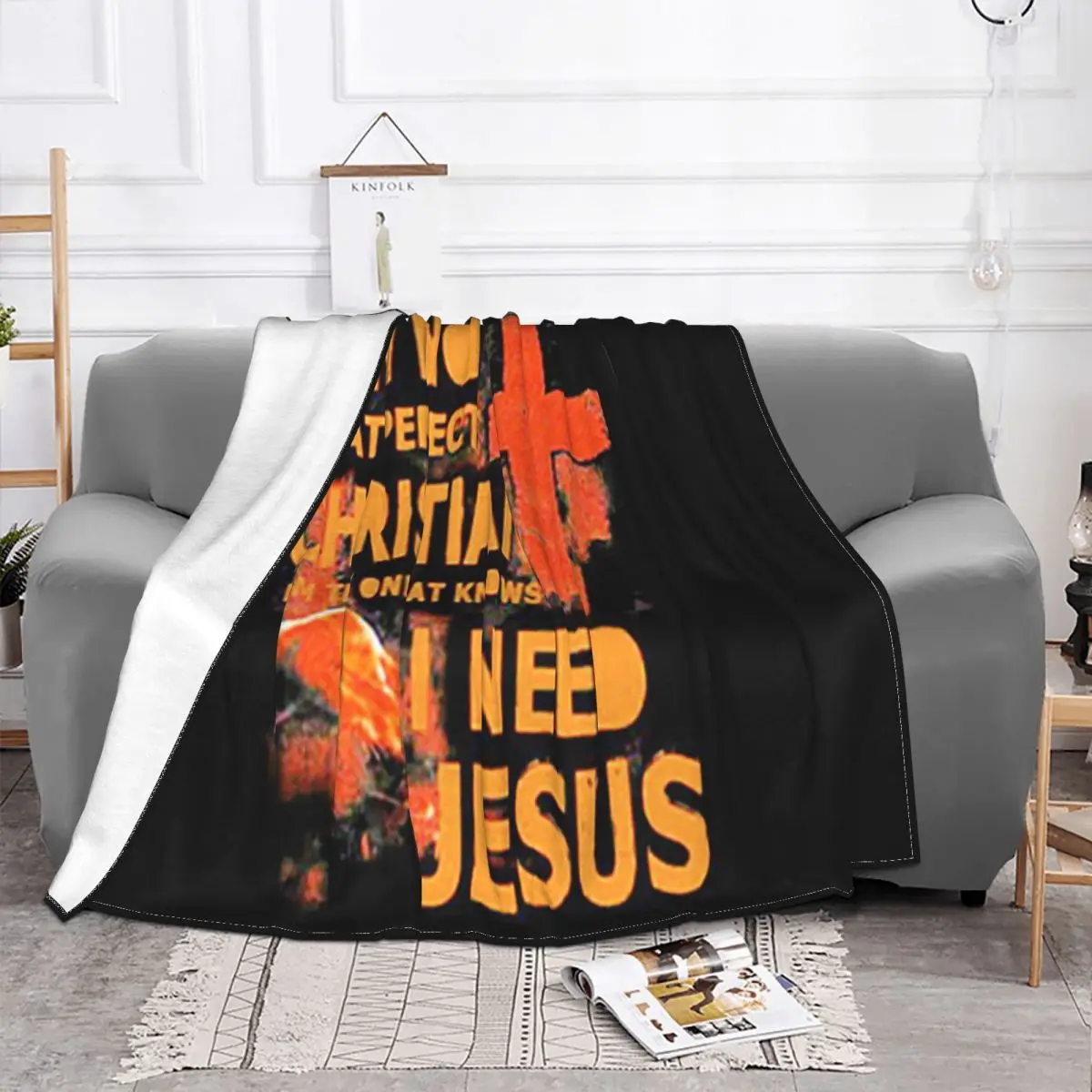 Im Not That Perfect Christian Im The One That Knows I Need Jesus Youth Comfortable Throw Blanket