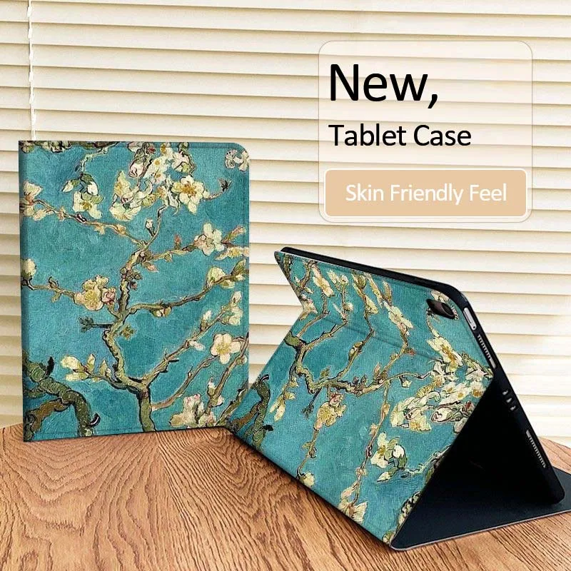 حافظة كمبيوتر لوحي عتيقة على شكل زهرة فنية لجهاز iPad Pro Air Mini 1 2 3 4 5 6 7 8th 9th 10th 11th 10.2 9.7 10.5 10.9 11 12.9 #4