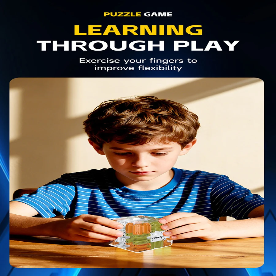 1 قطعة المتاهة أُحجية مكعبات سحرية لعبة متاهة كرة دوارة المكعب السحري الإصدار الإجهاد التوحد القلق الكبار الاطفال الإغاثة مكافحة الإجهاد لعبة