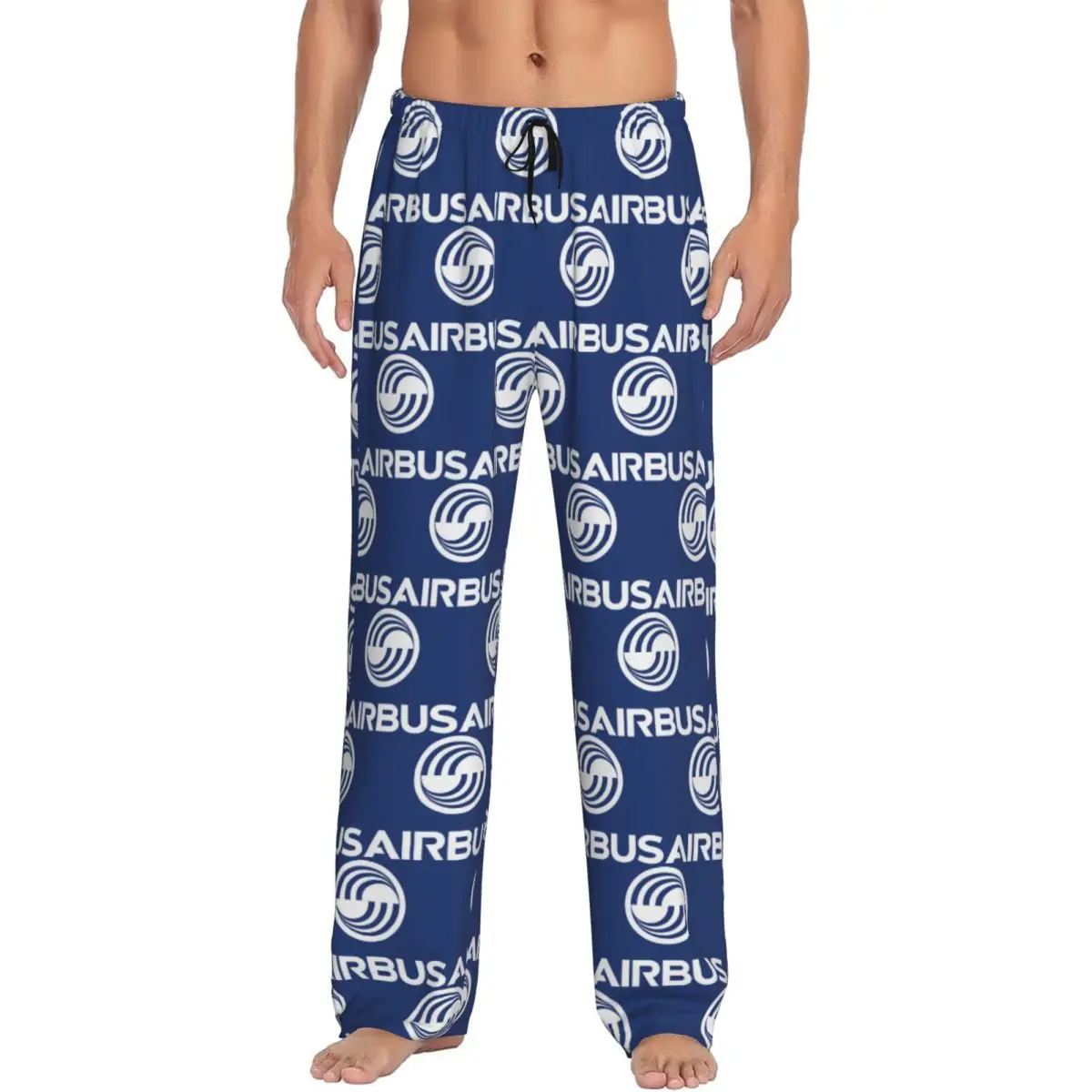

Custom Airbus Logo 1 Pajama Pants Men Sleepwear Sleep Lounge Bottoms with Pockets