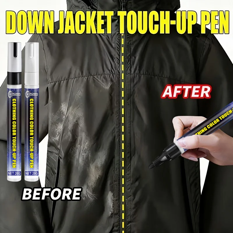 Clothing Color Repair Pen, Fabric Touch Up Marker, Fix Bleach Stains & Faded Garments, DIY Clothes Color Restorer
