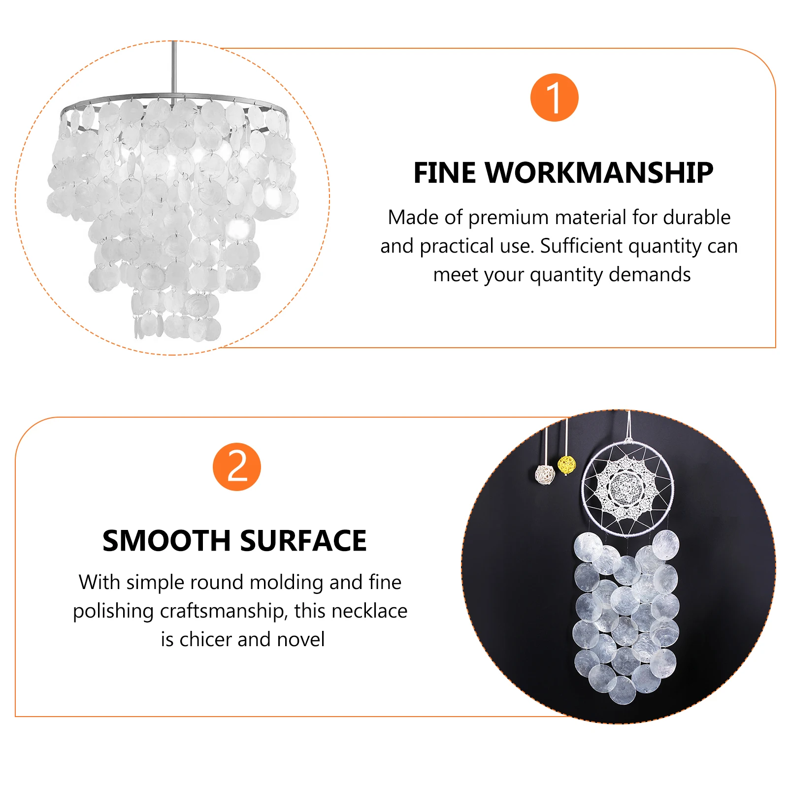 100 قطعة قذيفة مستديرة قطع مصقولة شقة DIY قلادة صنع المجوهرات اكسسوارات لمشاريع جرس الرياح الحرفية #2