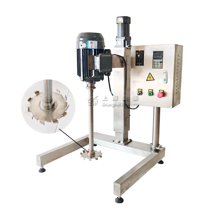 

Stainless Steel Shampoo Cream Lotion Gel Making Machine Mayonnaise Honey Syrup Homogenizer Dispersion Machine with Lifting