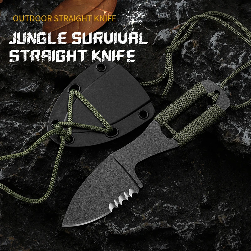 Diving straight knife Self-defense knife Outdoor camping knife Meat knife Diving knife