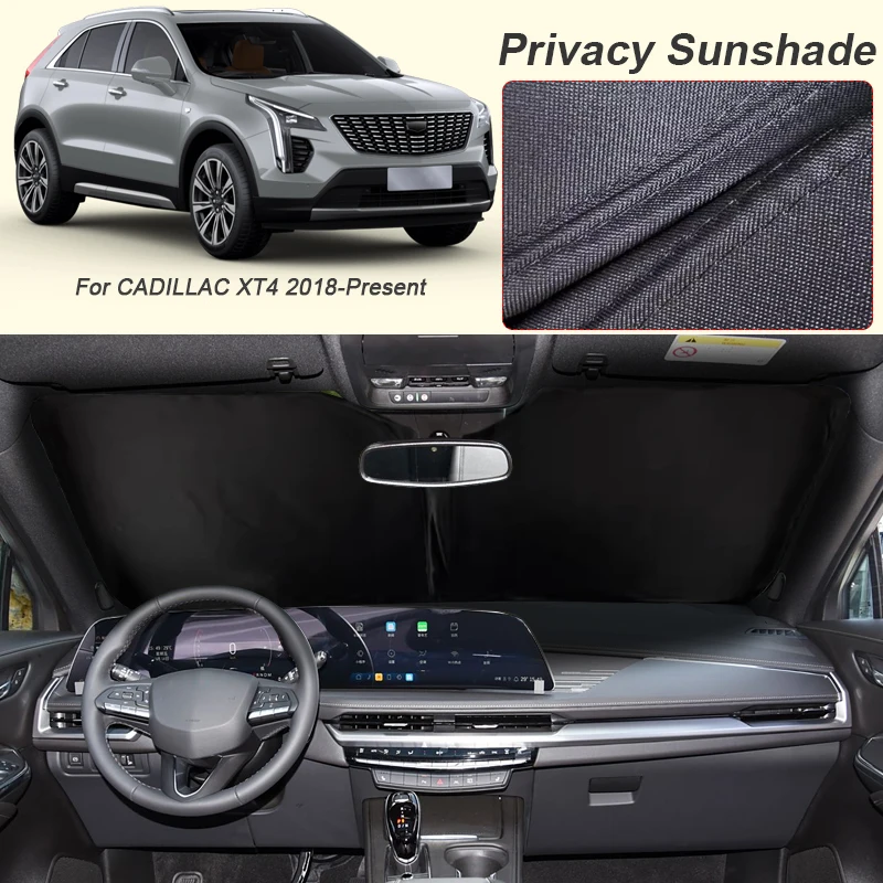 

Car Black Window Privacy Sunshade For CADILLAC XT4 2018-Present Auto Anti-UV Heat Insulation Protect Cover Interior Accessory