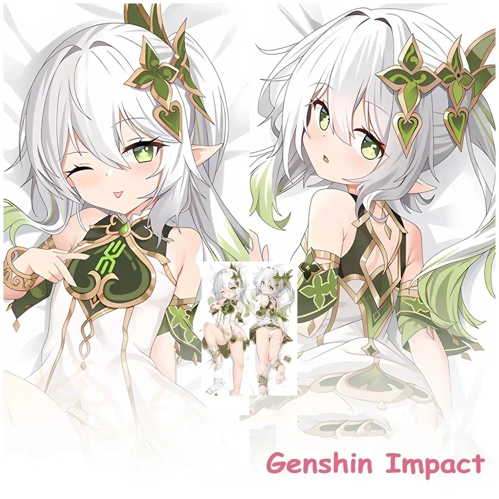 

Подушка для обнимания Genshin Impact нахида дакимакура чехол Otaku 2-сторонняя наволочка персиковая кожа 2-сторонний декоративный подарок
