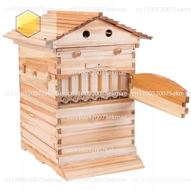 Automatic Honey-flowing Cedar-wood Boiled-wax Hive