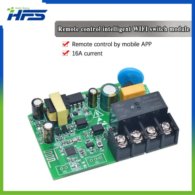 Smart Home 16A Mobile Phone APP Remote Control Smart WiFi Switch Relay Module