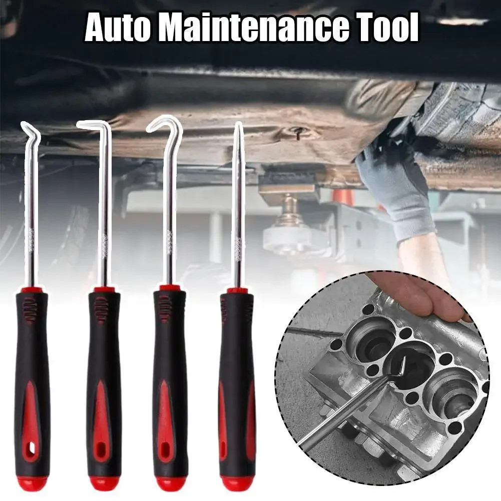 4Pcs Car Auto Vehicle Oil Seal Screwdrivers Set O-Ring Seal Gasket Puller Remover Pick Hooks Tools Sealing Repair Tools