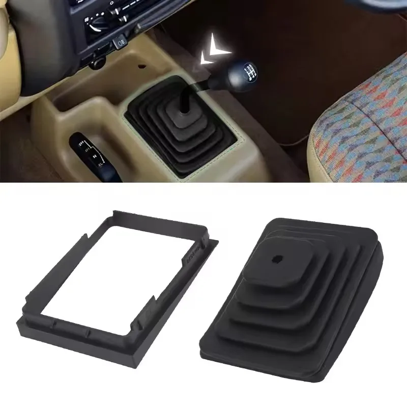 Manual Trans Shifter Boot & Retainer Bezel 52078558 53000056 Kit For Jeep Wrangler TJ 1997 1998 1999 2000 2001 2002 2003 2004