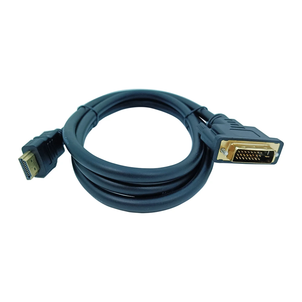 10PCS High-Speed Bi-Directional HDMI To DVI Data Cable Brand DVI To HDMI Adapter Cable PVC Jacket Supports 1080P HD For HDTV Pro