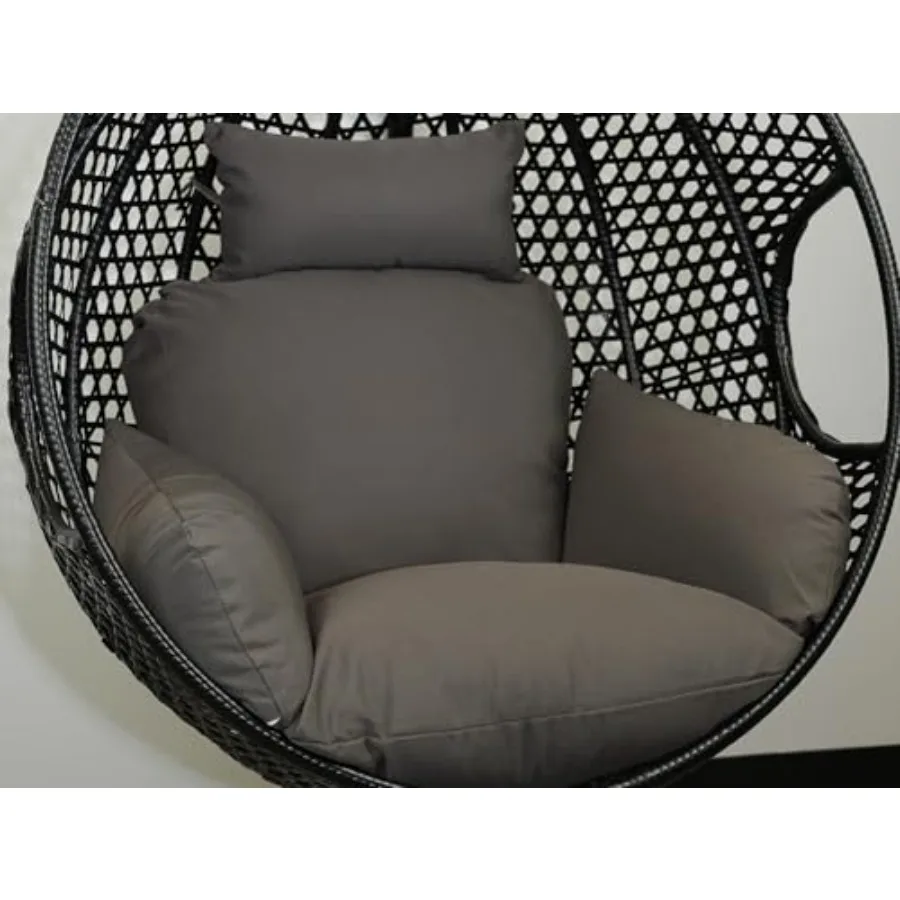 

Egg Chair Cushion Hanging Basket Chair Pads Wicker Rattan Hanging Seat Cushion Nonslip Soft Headrest Armrest Outdoor Porch Back