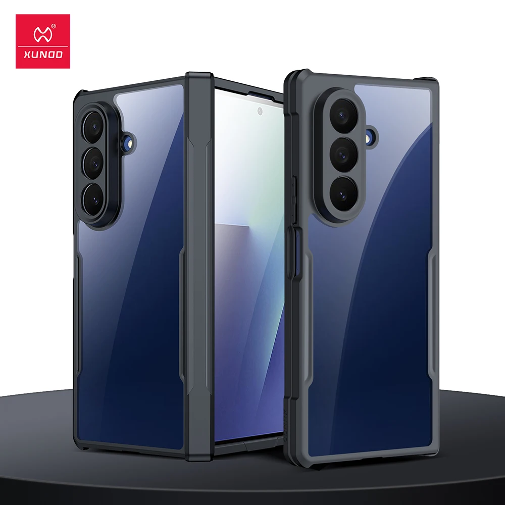 

Чехол Xundd для Samsung Galaxy Z Fold 7, противоударный чехол для телефона Galaxy Z Flip 7, прозрачный чехол с защитой от желтения