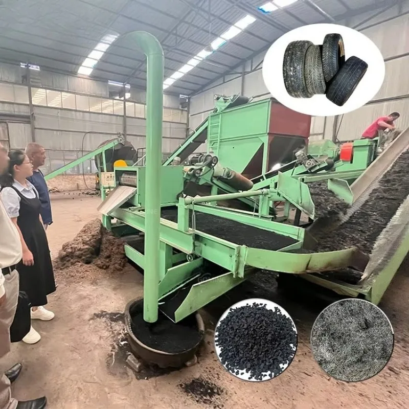 Complete Waste Tire Recycling Machine Rubber Crumb Production Line Industrial Processing Equipment