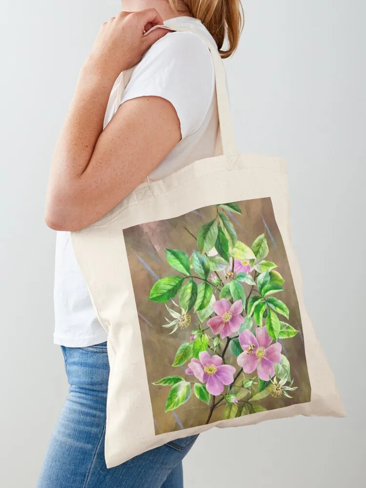 Wild Roses Tote Bag canvas tote bag shopping cart bags Candy bags shopping trolley bag