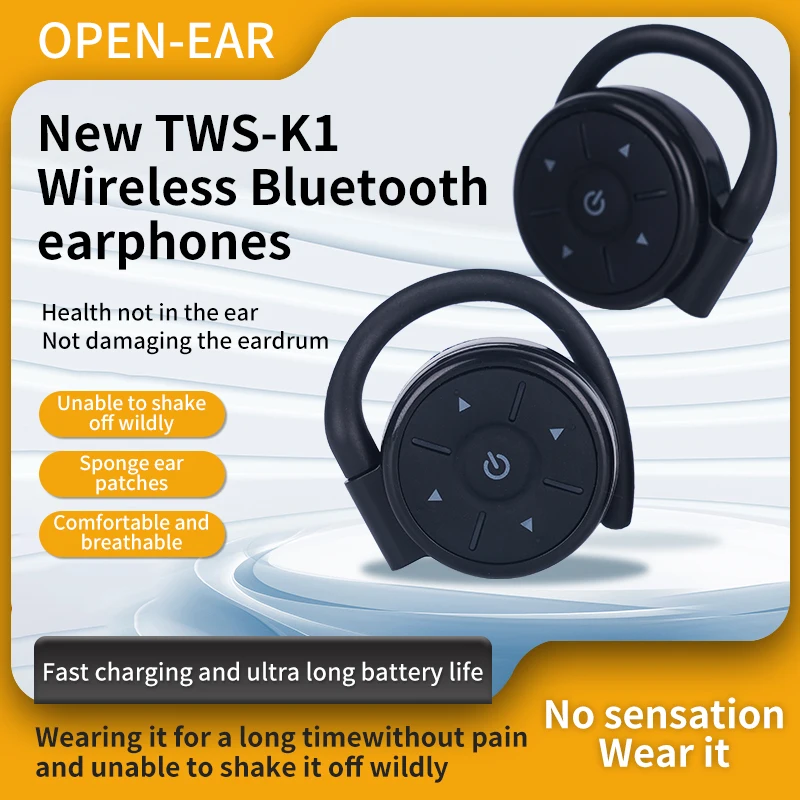 Ultra-thin Sleep Wireless Headset Bluetooth Headphones Noise Reduction On-Ear Sports Subwoofer Headphones For IOS IPhone Samsung