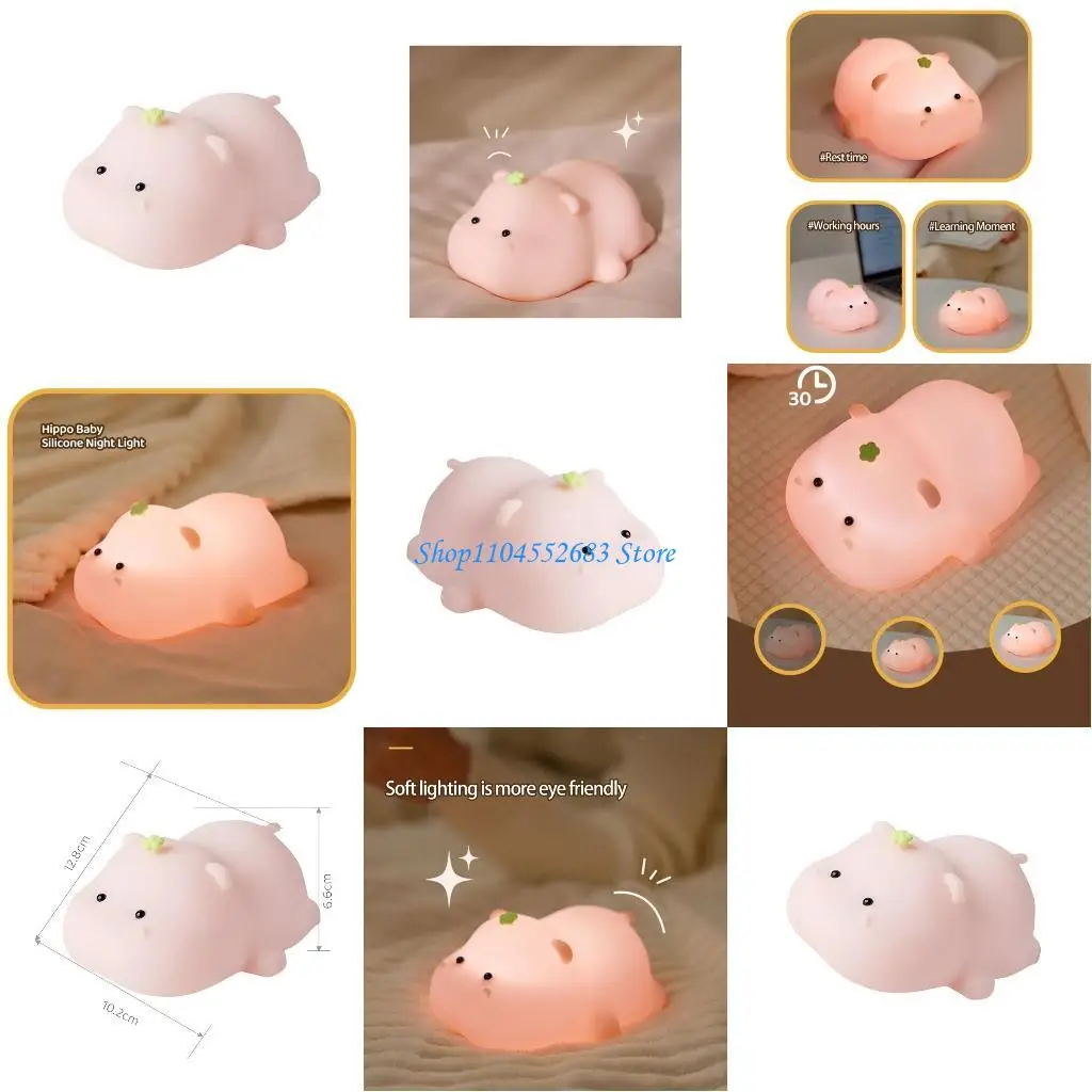 

Y6GD Faint Light Riverhorse Bedlight Constructed In Clock 1200mAh Battery Gentle Elastomer Building