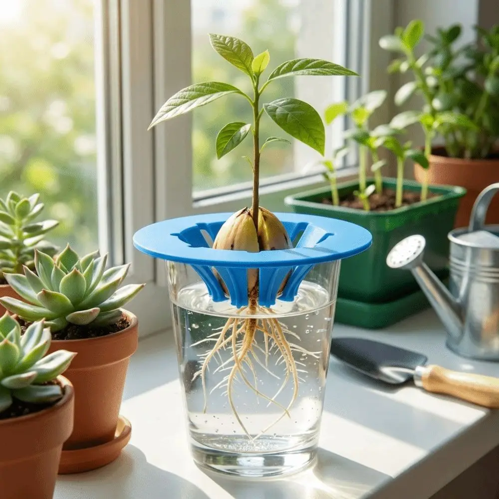 Soil-Free Avocado Planter Sprouting Setup Plastic Hydroponic Grow Kit Growing System Cultivation Device Hydroponic Stand
