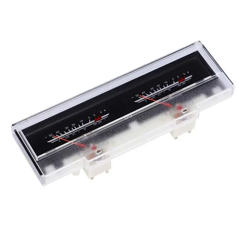 B03B-2X Double Pointer VU Meter Stereo Audio Amplifier Board DB Sound Audio Level Indicator Tester Adjustable Backlight