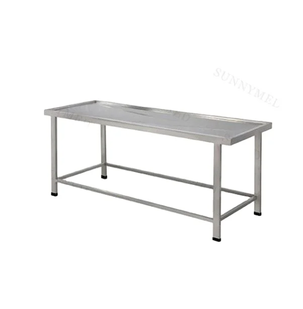 

SY-I087 Veterinary Equipment vet operating table treatment exam Cheap simple stainless steel autopsy table or animals