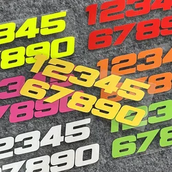 Number 1234567890 Reflective Car Stickers Motorcycle Scooter Moto Decorative Decal Accessories for Kawasaki Z900 Z1000 Z650 ER6N