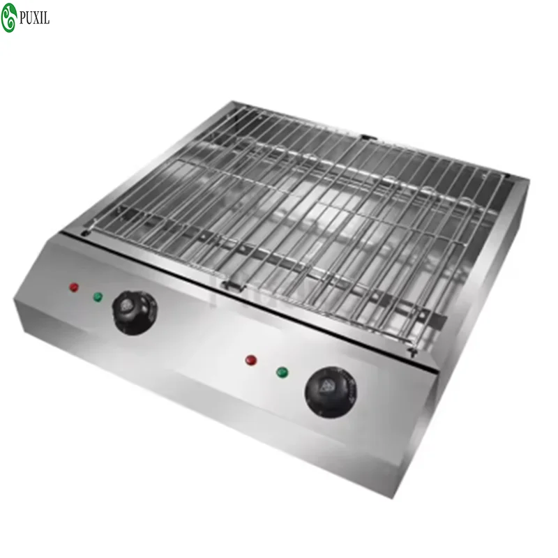 

Электрическая плита для барбекю из нержавеющей стали с двойным управлением, бытовая электрическая нагревательная кастрюля, многофункциональная плита для барбекю, бездымная