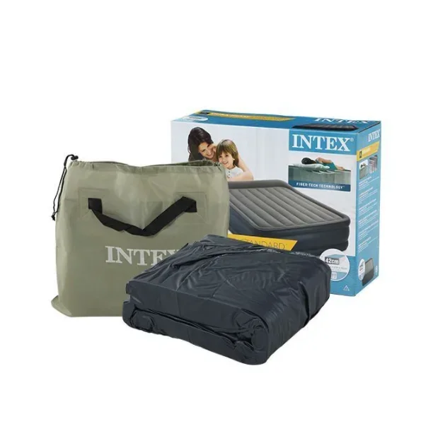 Electric Inflation air mattress hot selling Blow Up Air Bed Soft Plush Flocking Mattress Durable Automatic