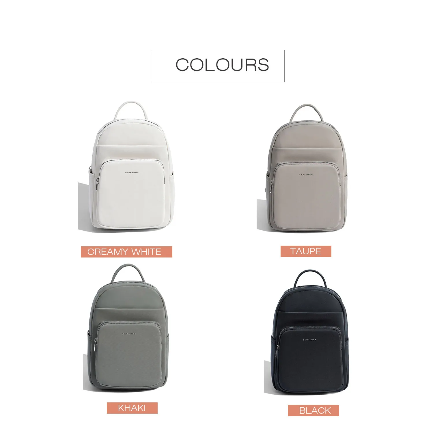 New 2024 David Jones Women\'s Fashion Backpacks Luxury High Quality Fashion Casual Large Capacity Travelling Backpacks