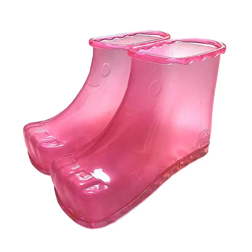 

2 Pcs High Foam Shoes Boots Foot Washing Multi-use Soaking Slippers Pvc Man