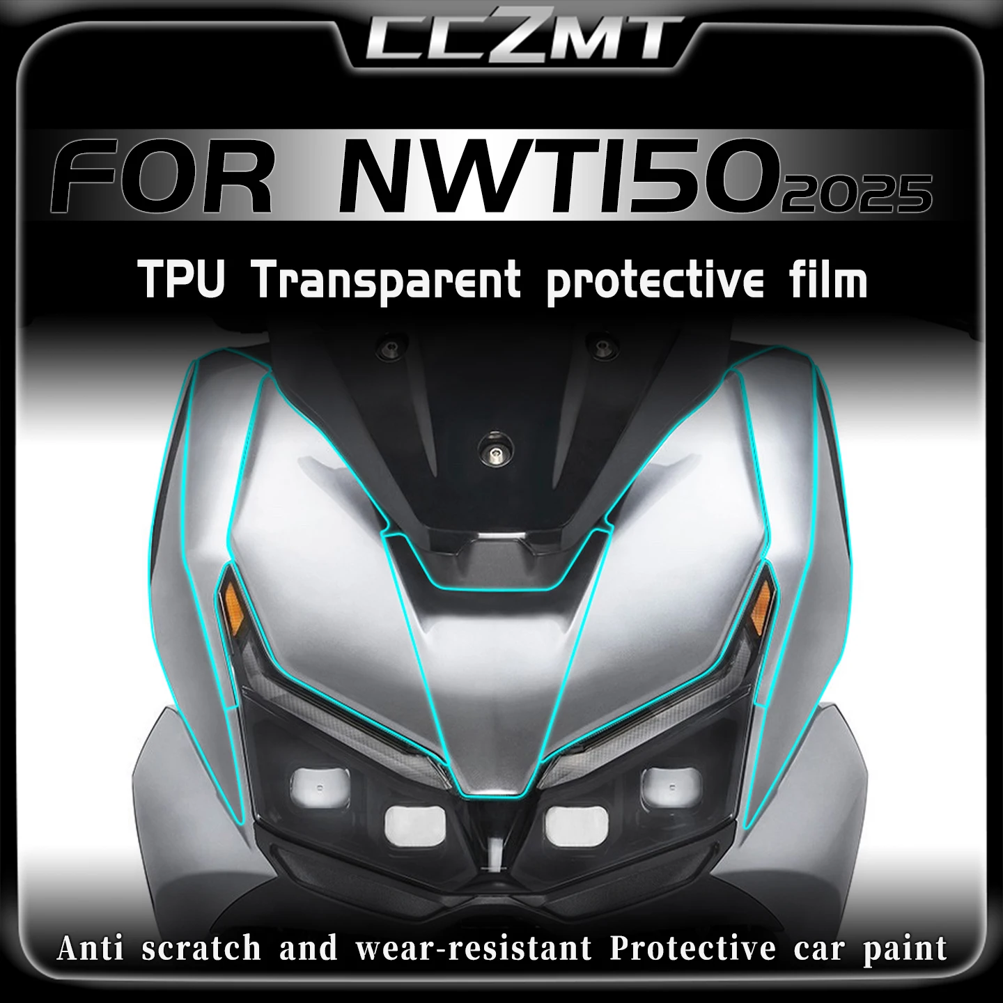 

For Honda NWT150 nwt150 2025 Invisible car cover instrument panel headlight film windshield modification sticker accessories