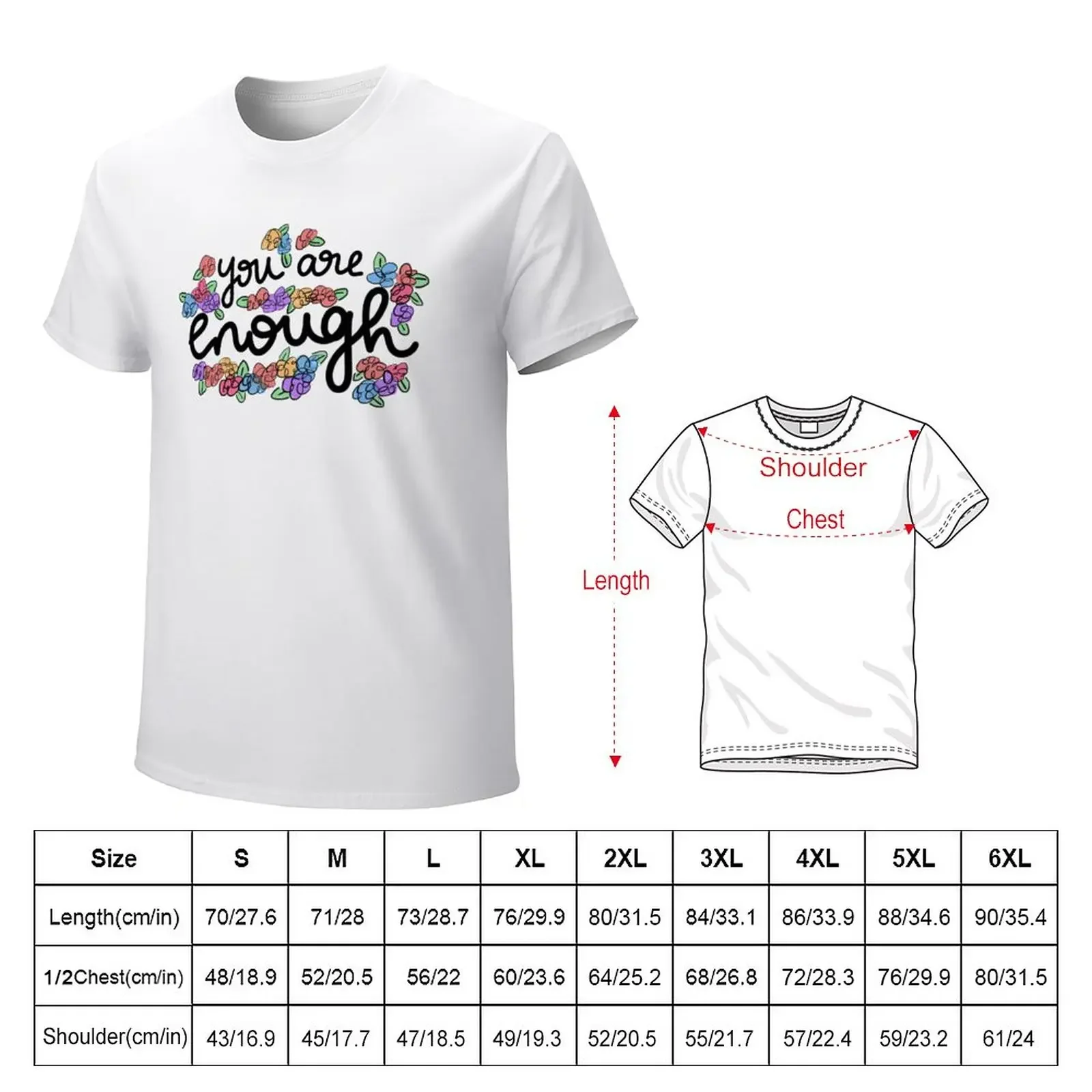 Positive Affirmation T-Shirt summer tops tees mens graphic t-shirts anime cute tops Aesthetic clothing t shirts for men pack