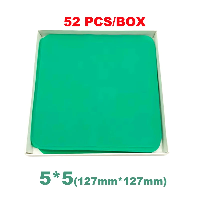 10/36/52Pcs Dental Rubber Dam Sheet 6x6 5x5 Natural Latex Rubber Barrier Dams Dental Materials for Teeth Whitening