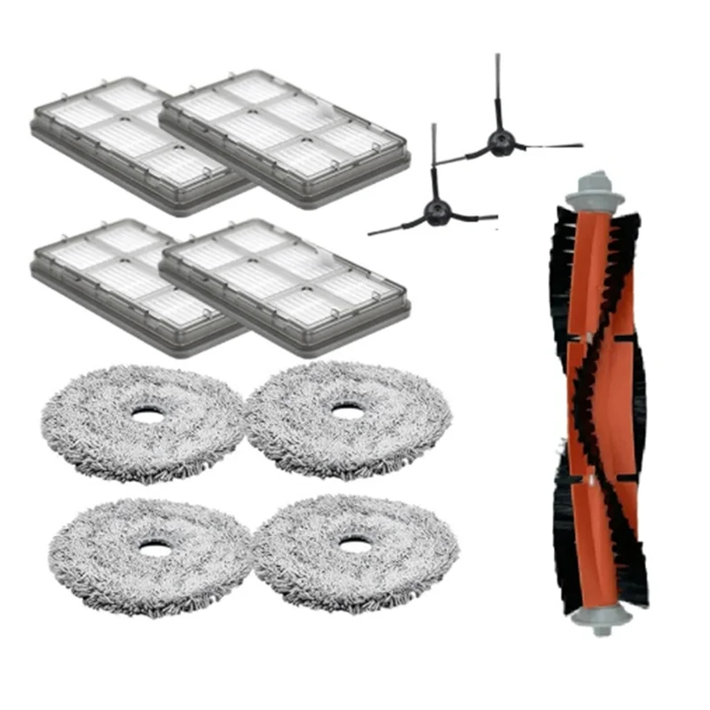 B83B-For Ultenic MC1 Vacuum Cleaner Accessories Roller Side Brush HEPA Filter Mop Pad Long Lasting Spare Accessories