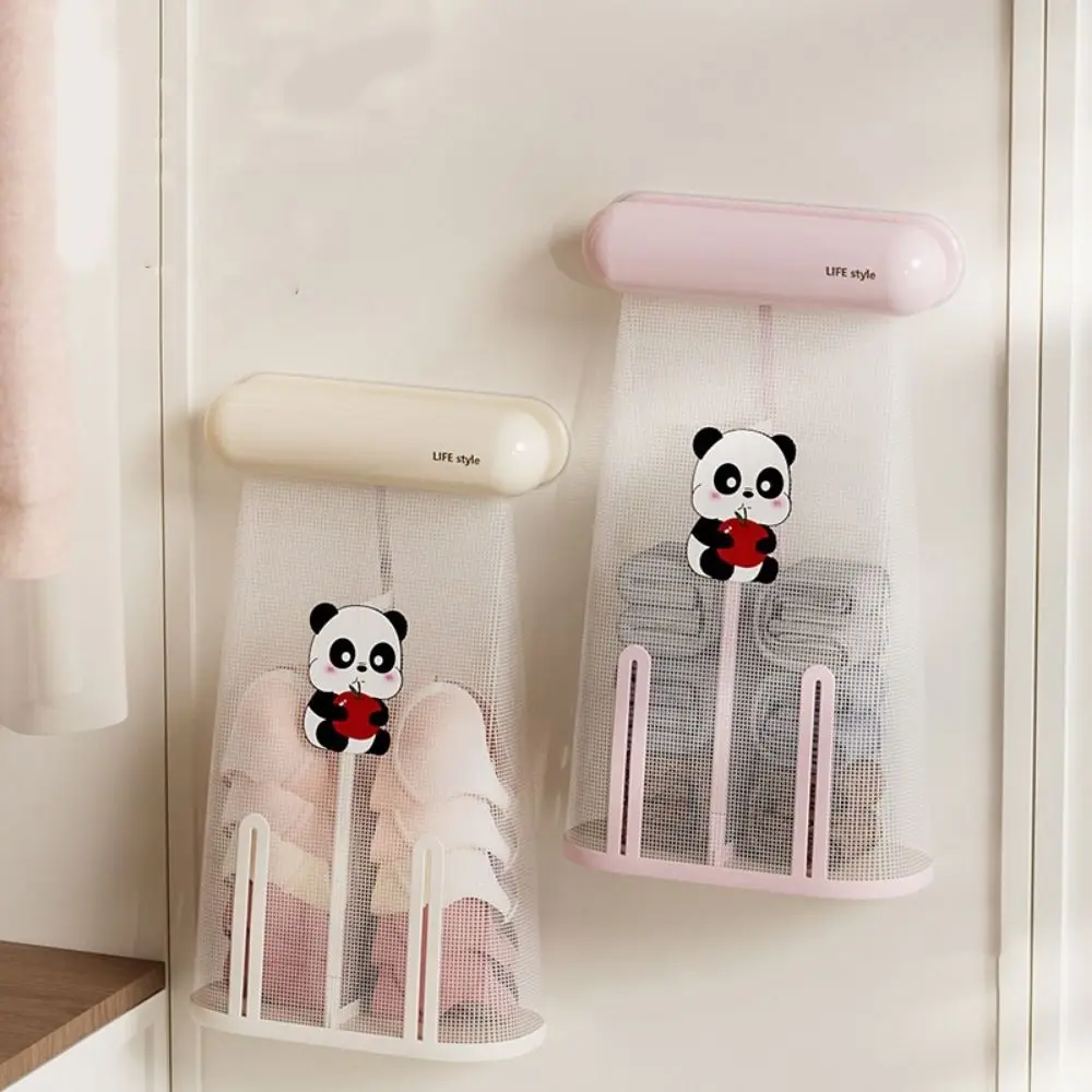 

Cartoon Underwear Storage Hanging Bag Large Capacity Wall Mounted Underwear Socks Storage Bag Breathable Space Saving