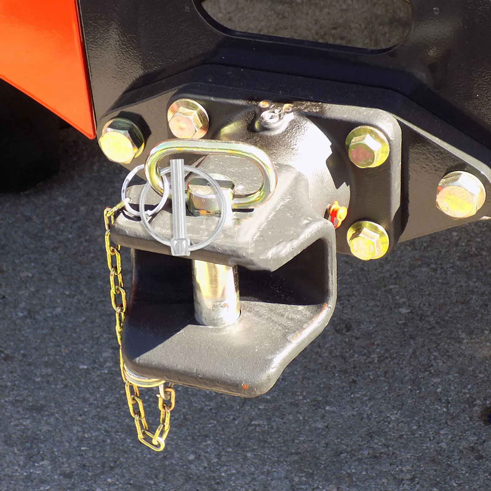 

Heavy Duty Galvanized Iron Lynch Pin Assortment Kit with Ring for Trailer Hitch Secure Fastening Utility Vehicle Attachment Pins